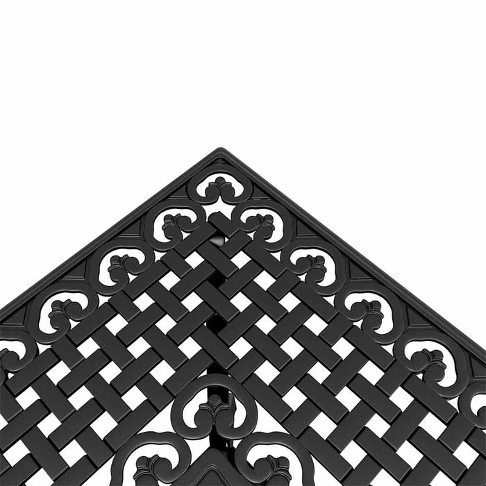 Set mobilier bistro, 3 piese, negru, aluminiu turnat - WALTI WALTI