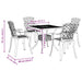 Set mobilier de grădină, 5 piese, negru, aluminiu turnat - WALTI WALTI