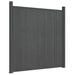 Panouri de gard, gri, 180x186 cm, WPC - WALTI WALTI