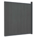 Panouri de gard, gri, 173x186 cm, WPC - WALTI WALTI