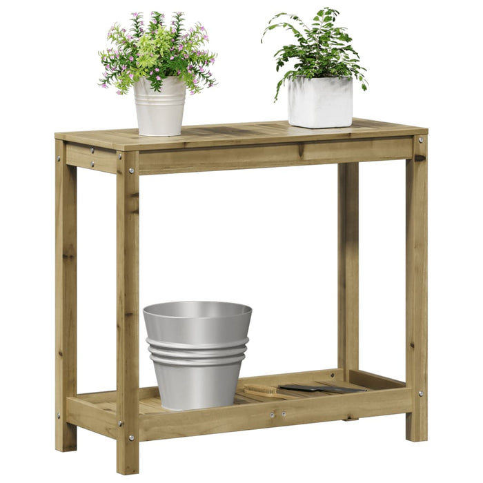 Masă de plantare cu poliță 82,5x35x75 cm lemn impregnat de pin WALTI