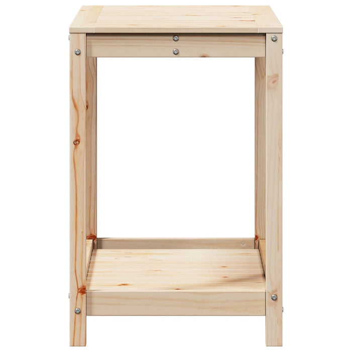 Masă de plantare cu poliță, 82,5x50x75 cm, lemn masiv de pin WALTI