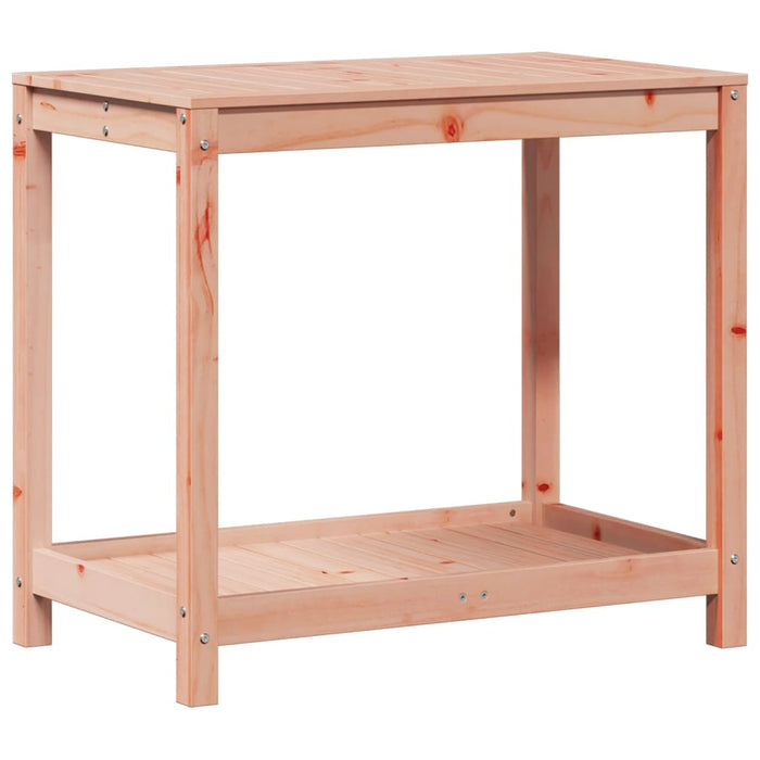 Masă de plantare cu raft, 82,5x50x75 cm, lemn masiv douglas WALTI