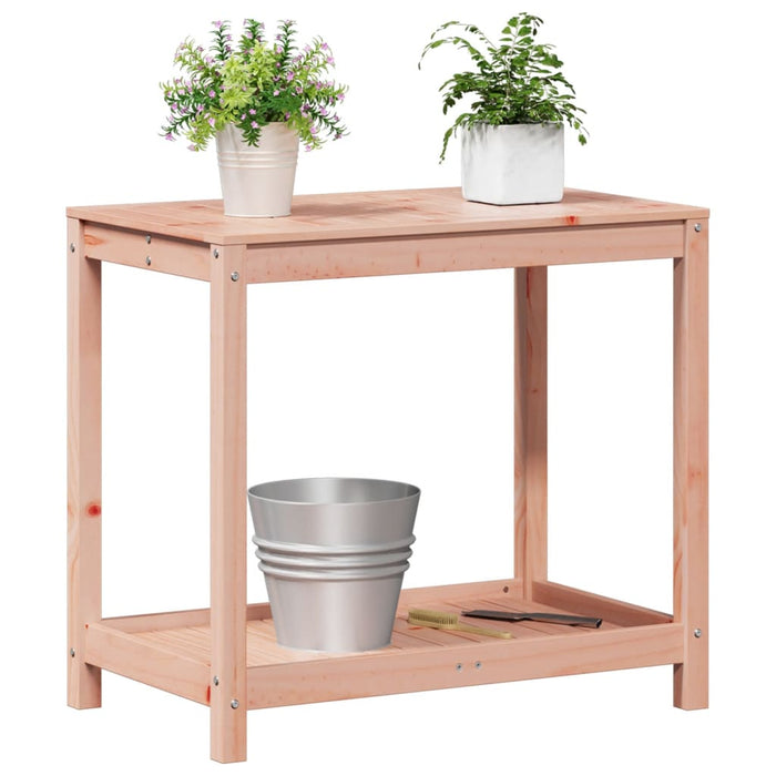Masă de plantare cu raft, 82,5x50x75 cm, lemn masiv douglas WALTI
