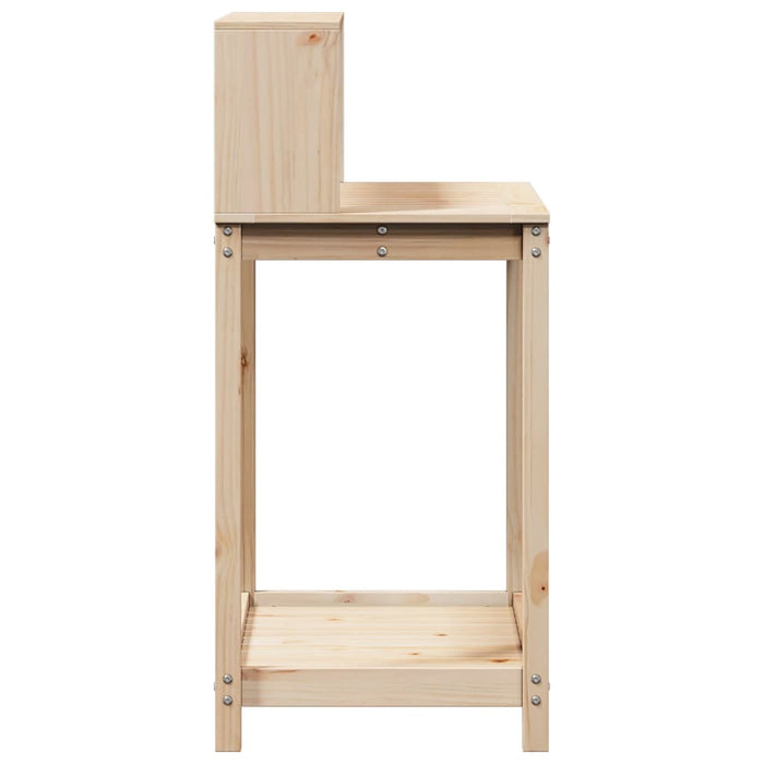 Masă de plantare cu rafturi, 82,5x50x109,5 cm, lemn masiv pin WALTI