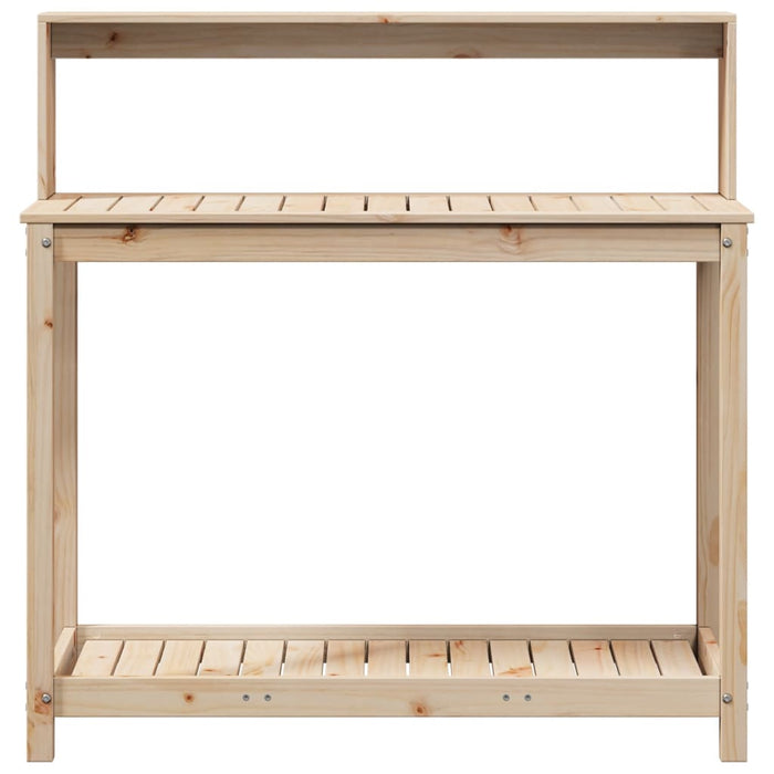 Masă de plantare cu rafturi, 108x50x109,5 cm, lemn masiv pin - WALTI WALTI