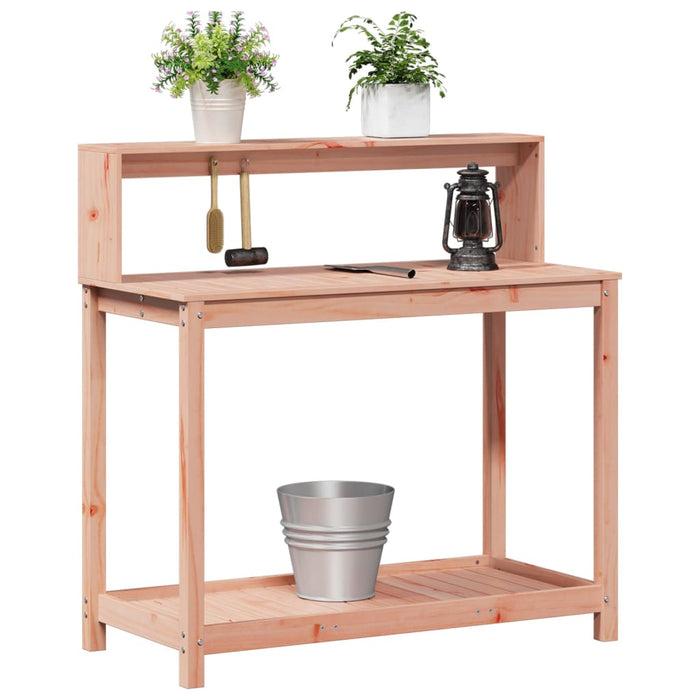 Masă de plantare cu rafturi 108x50x109,5 cm lemn masiv douglas - WALTI WALTI