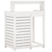 Masă de plantare cu rafturi alb 82,5x50x109,5 cm lemn masiv pin - WALTI WALTI