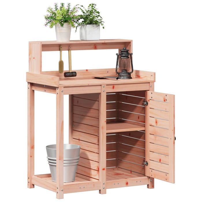 Masă de plantare cu rafturi 82,5x50x109,5 cm lemn masiv douglas - WALTI WALTI