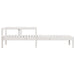 Șezlong, alb, 199,5x62x55 cm, lemn masiv de pin - WALTI WALTI