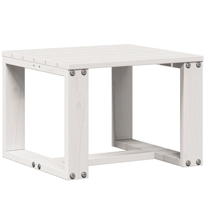 Set mobilier de grădină, 3 piese, alb, lemn masiv de pin - WALTI WALTI