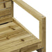 Set mobilier de grădină, 3 piese, lemn de pin impregnat - WALTI WALTI