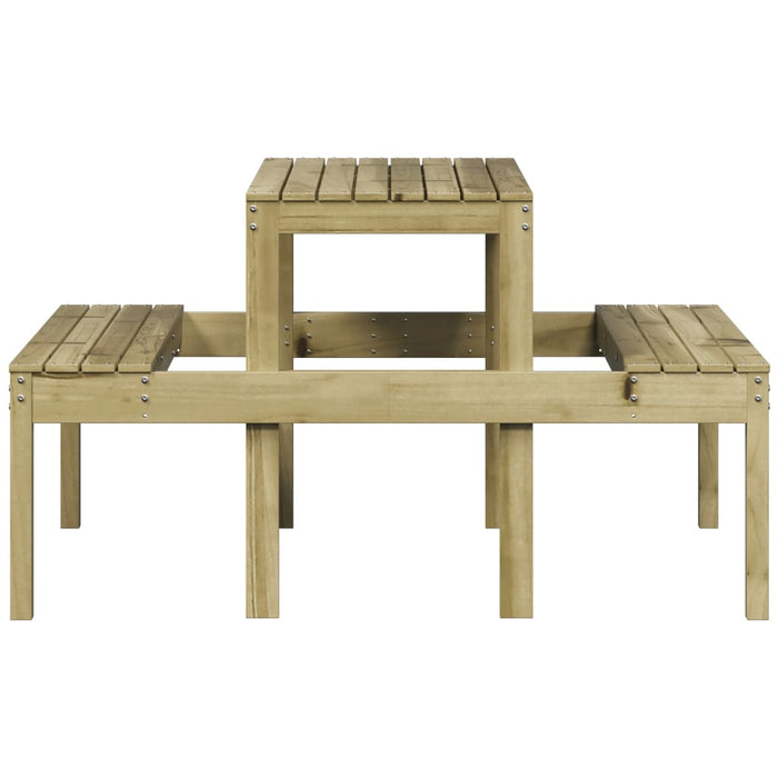 Masă de picnic, 110x134x75 cm, lemn impregnat de pin - WALTI WALTI