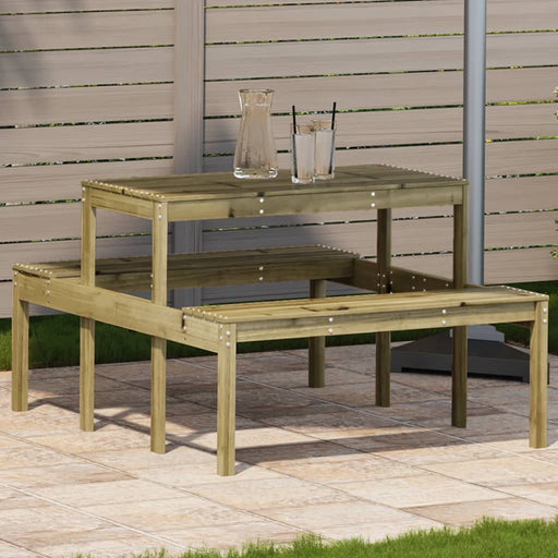 Masă de picnic, 110x134x75 cm, lemn impregnat de pin - WALTI WALTI