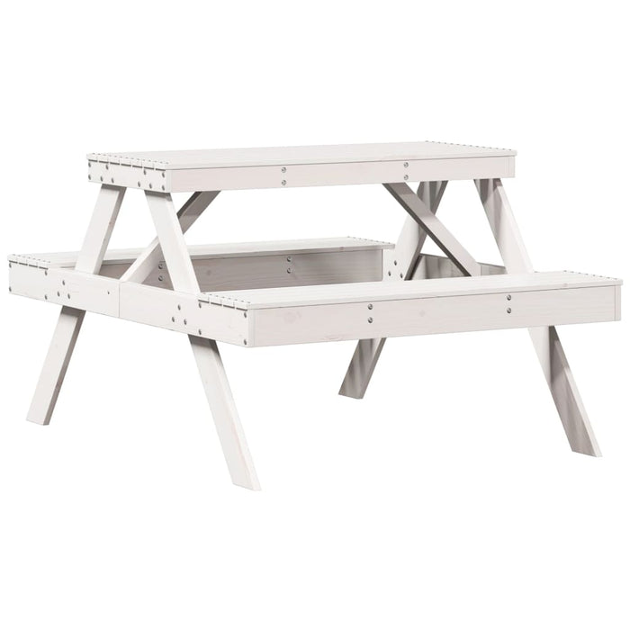 Masă de picnic, 105x134x75 cm, lemn masiv de pin - WALTI WALTI