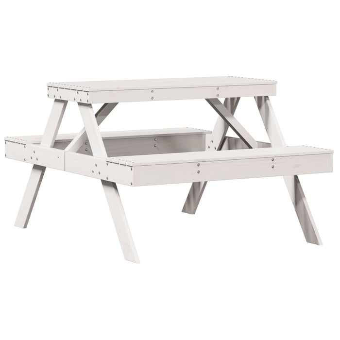 Masă de picnic, 105x134x75 cm, lemn masiv de pin - WALTI WALTI