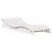 Șezlong, alb, 205x70x31,5 cm, lemn masiv de pin - WALTI WALTI