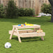 Masă de picnic pentru copii, 88x97x52 cm, lemn masiv de pin - WALTI WALTI