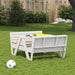Masă de picnic pentru copii alb 88x122x58 cm, lemn masiv de pin - WALTI WALTI
