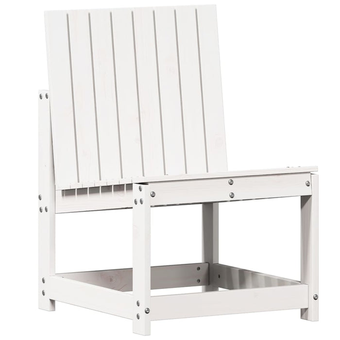 Set mobilier de grădină, 3 piese, alb, lemn masiv de pin - WALTI WALTI