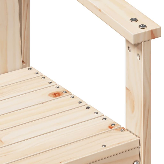 Set mobilier de grădină, 3 piese, lemn masiv de pin - WALTI WALTI