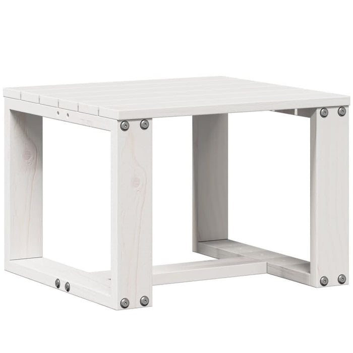 Set mobilier de grădină, 3 piese, alb, lemn masiv de pin - WALTI WALTI