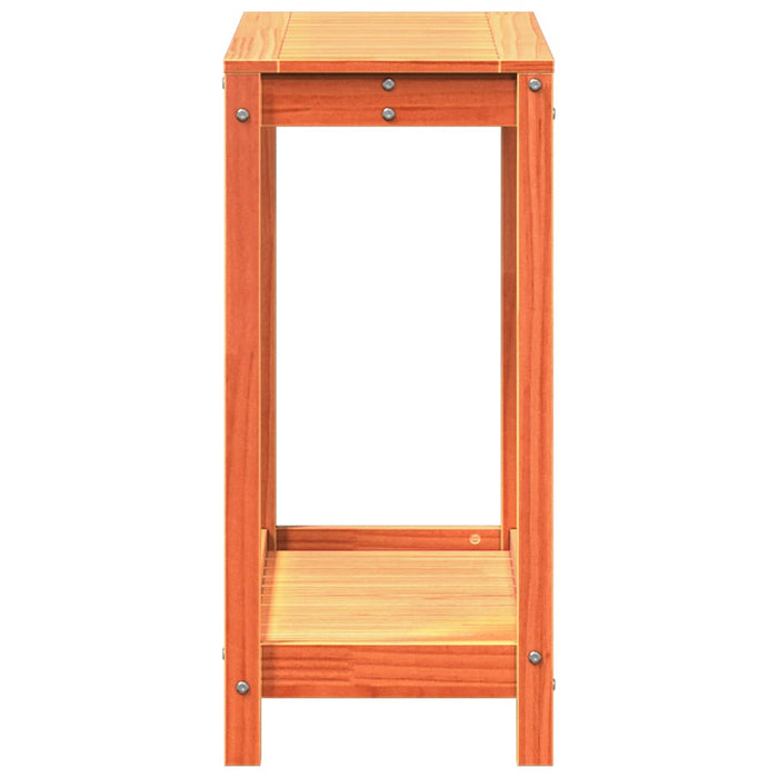 Masă plantare cu raft maro ceruit 82,5x35x75 cm lemn masiv pin - WALTI WALTI