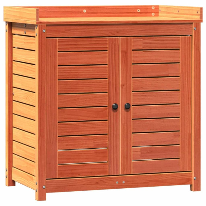 Masă de plantare cu rafturi maro 82,5x50x86,5 cm lemn masiv pin - WALTI WALTI