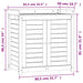 Masă de plantare cu rafturi maro 82,5x50x86,5 cm lemn masiv pin - WALTI WALTI