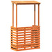 Masă bar de exterior cu acoperiș, 112,5x57x195,5 cm, lemn masiv - WALTI WALTI