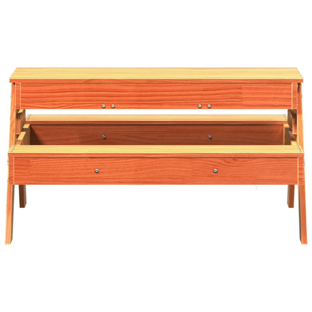 Masă picnic cu groapă de nisip pentru copii maro lemn masiv pin - WALTI