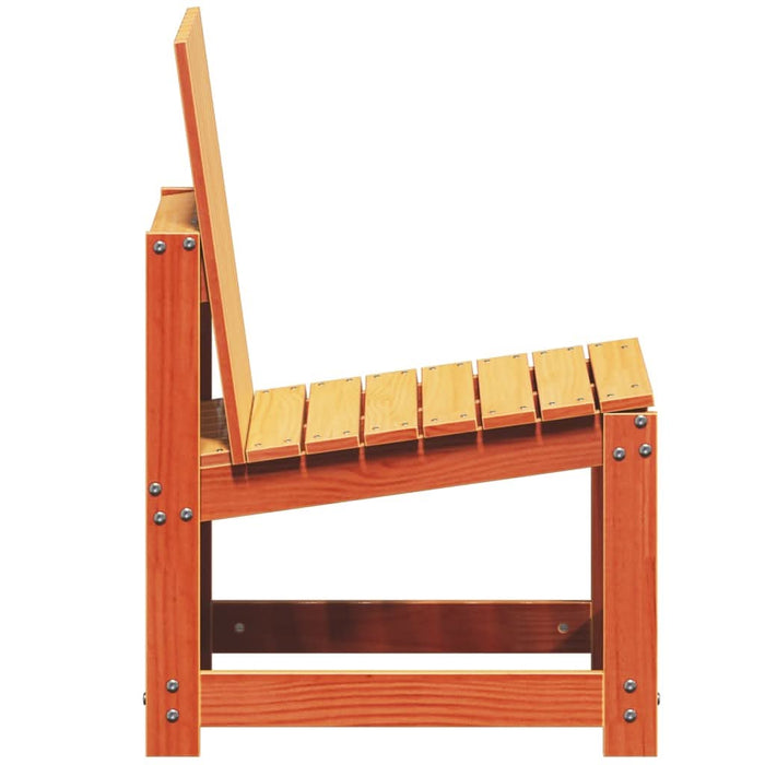 Scaun de grădină, maro ceruit, 50,5x55x77 cm, lemn masiv de pin - WALTI WALTI