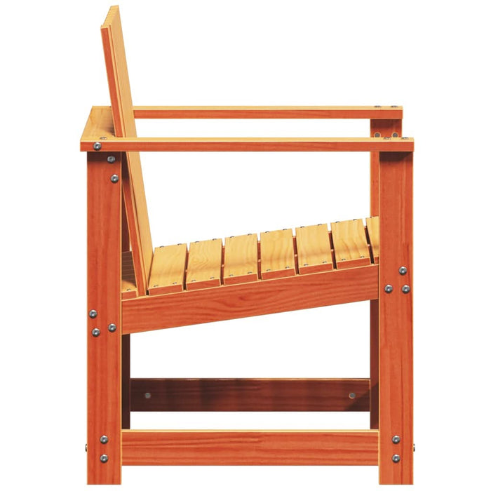 Scaun de grădină, maro ceruit, 62x56x77 cm, lemn masiv de pin - WALTI WALTI