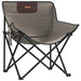 Scaune de camping cu buzunar, pliabile, 2 buc., gri - WALTI WALTI