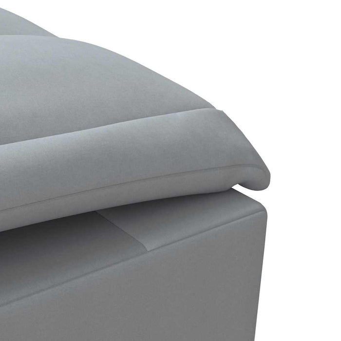 Șezlong de masaj cu sprijin, gri deschis, material textil - WALTI WALTI