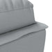 Șezlong cu perne, gri deschis, material textil - WALTI WALTI