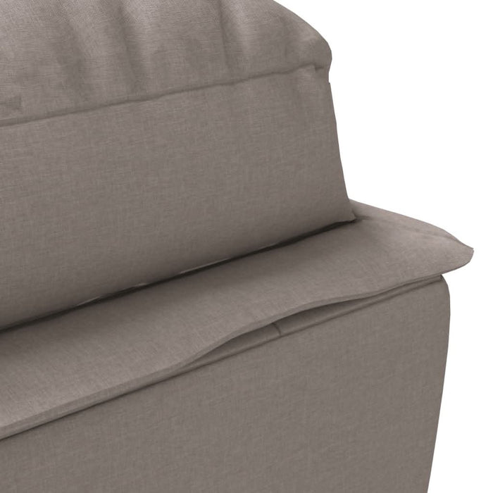 Șezlong cu perne, gri taupe, material textil - WALTI WALTI