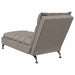 Șezlong de masaj cu perne, gri taupe, material textil - WALTI WALTI