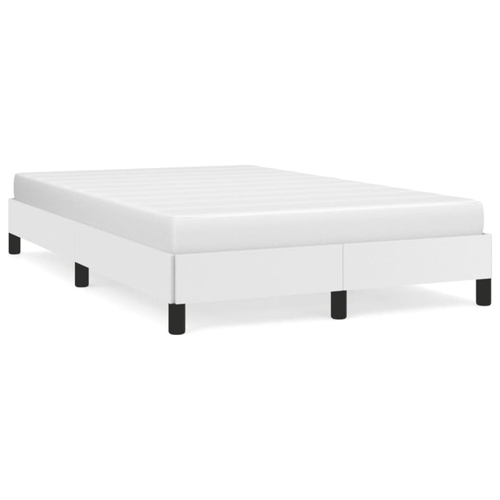 Cadru de pat fără saltea alb 120x190 cm piele artificială - WALTI WALTI