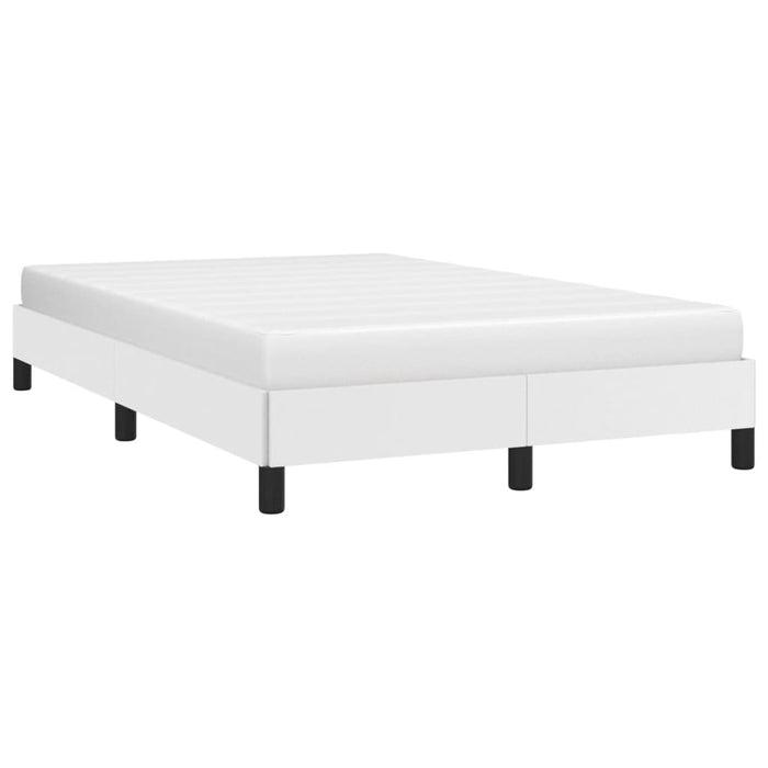 Cadru de pat fără saltea alb 120x190 cm piele artificială - WALTI WALTI