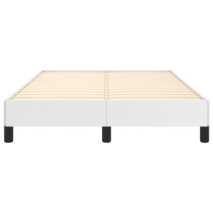 Cadru de pat fără saltea alb 120x190 cm piele artificială - WALTI WALTI