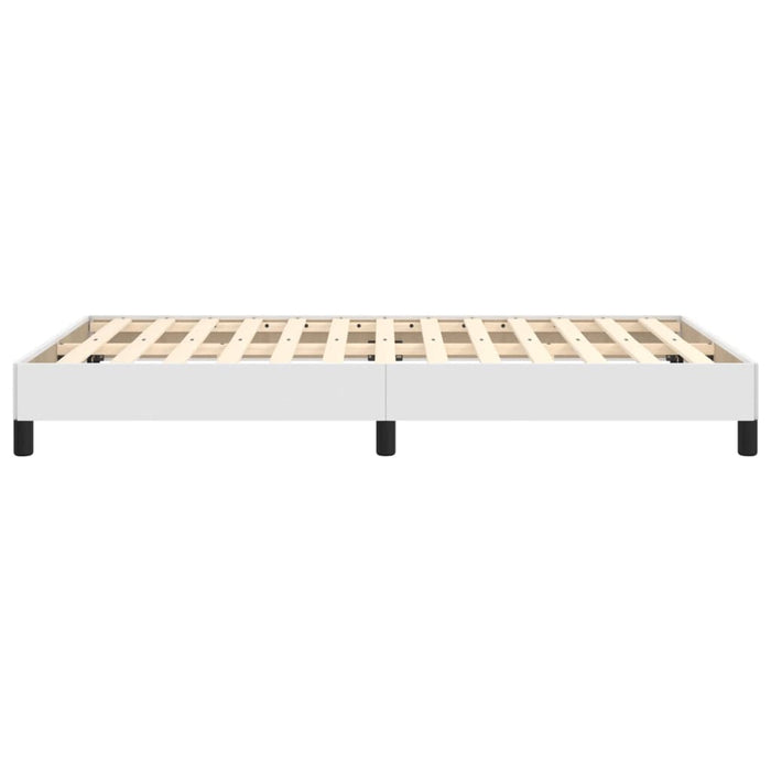 Cadru de pat fără saltea alb 120x190 cm piele artificială - WALTI WALTI