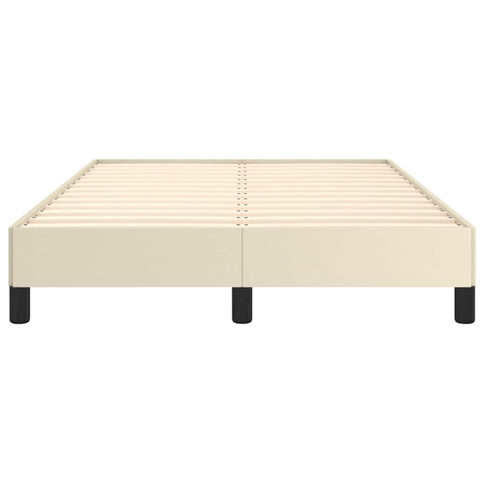 Cadru de pat fără saltea cremă 120x190 cm piele artificială - WALTI WALTI