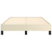 Cadru de pat fără saltea cremă 120x190 cm piele artificială - WALTI WALTI
