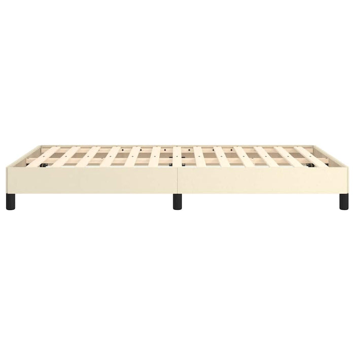 Cadru de pat fără saltea cremă 120x190 cm piele artificială - WALTI WALTI