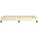 Cadru de pat fără saltea cremă 120x190 cm piele artificială - WALTI WALTI