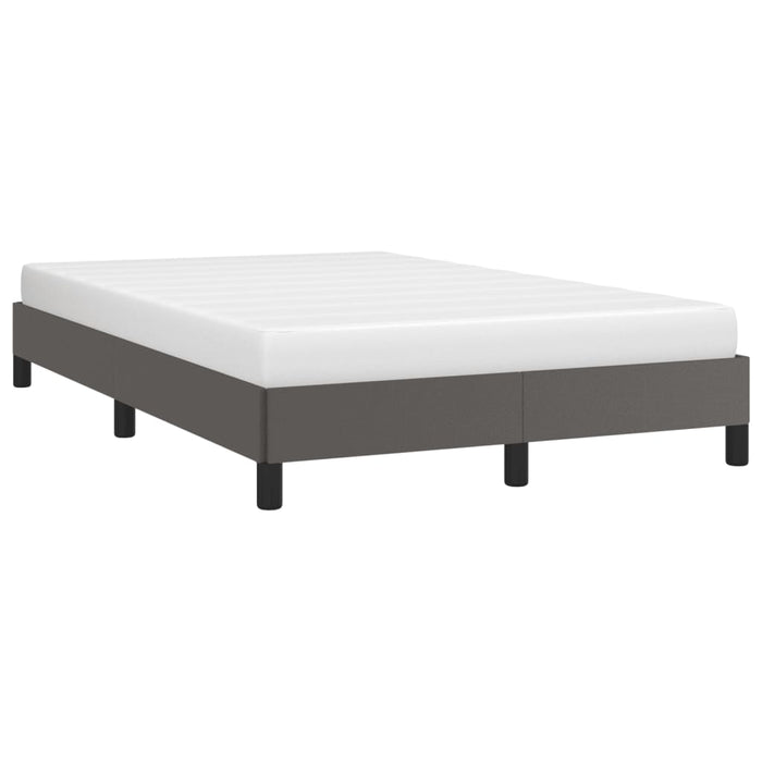 Cadru de pat fără saltea gri 120x190 cm piele artificială - WALTI WALTI
