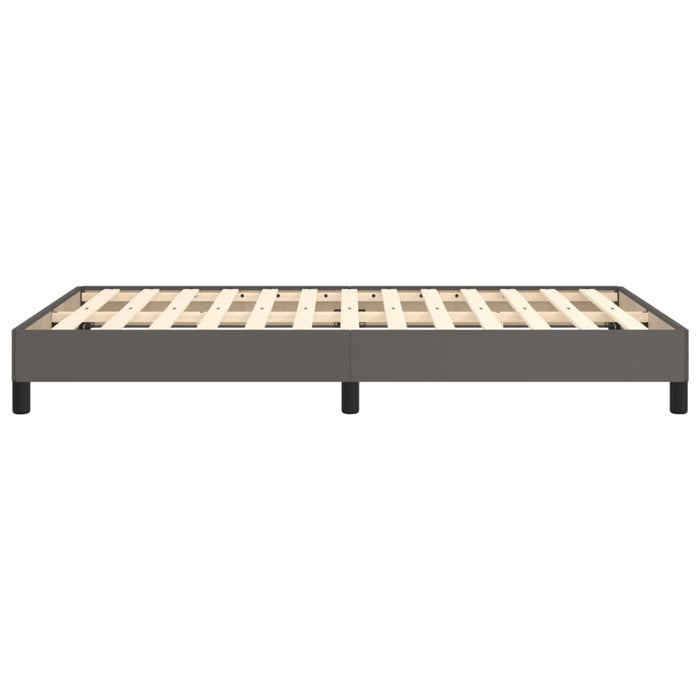 Cadru de pat fără saltea gri 120x190 cm piele artificială - WALTI WALTI