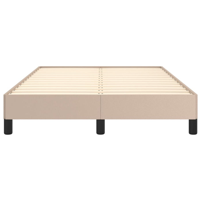 Cadru de pat fără saltea cappuccino 120x190cm piele artificială - WALTI WALTI