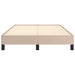 Cadru de pat fără saltea cappuccino 120x190cm piele artificială - WALTI WALTI